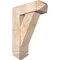 Ekena Millwork Traditional Arts and Crafts Smooth Bracket w/ Offset Brace, Douglas Fir, 7 1/2"W x 22"D x 30"H BKT0806X22X30TRA03SDF - alternate 1